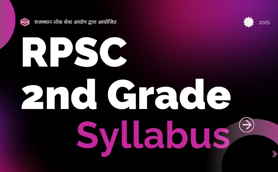 RPSC Senior Teacher Grade 2 Syllabus – Paper 1 & 2 PDF Download | Second Grade Syllabus