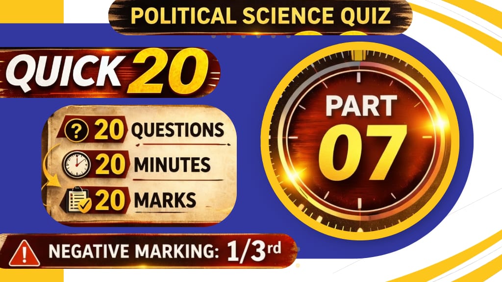 Top 20 Political Science GK Questions